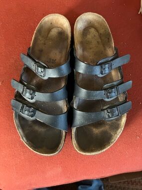 Birkenstock Black Triple-Strap Sandals
